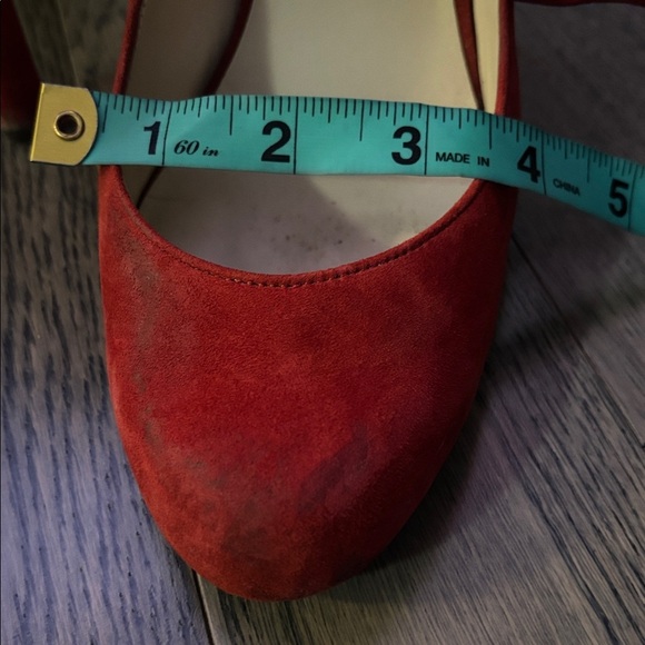 Michael Kors Red Suede Heels - Picture 17 of 17